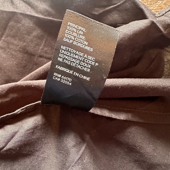 Zimmermann Riders Belted Scalloped Linen Midi Skirt - Black Size 2 - Picture 7 of 7